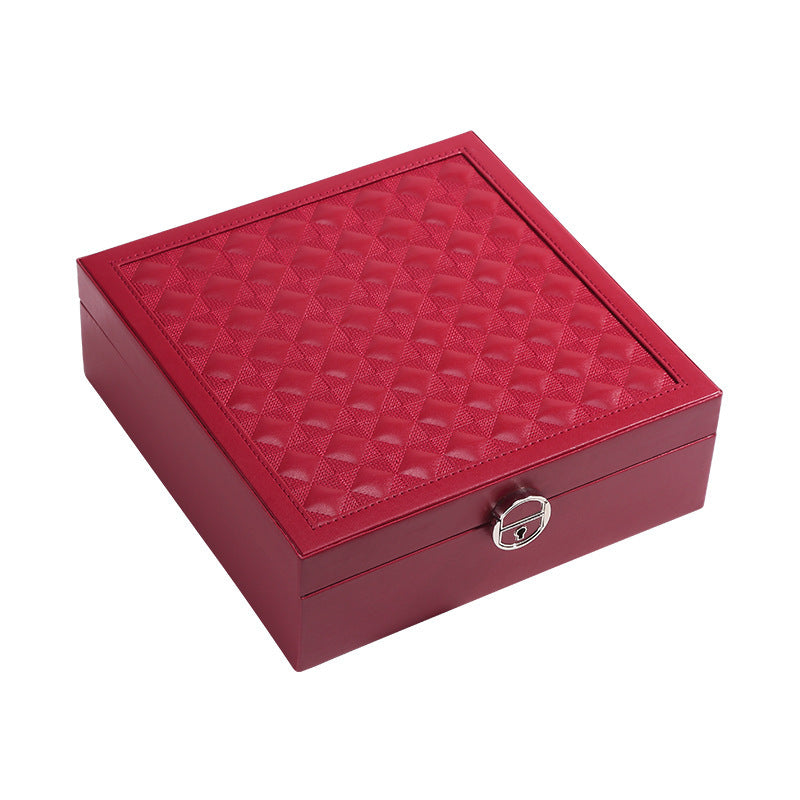 Kaseg jewellery box custom solid color multi-function cosmetic box creative jewelry box wooden wholesale