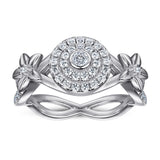 Silver Ring Fashion Flower Jewelry