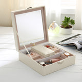 Kaseg jewellery box custom solid color multi-function cosmetic box creative jewelry box wooden wholesale