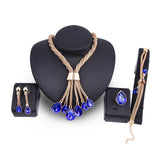 Necklac Earrings Jewellery Set Four-piece Gilded