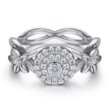 Silver Ring Fashion Flower Jewelry