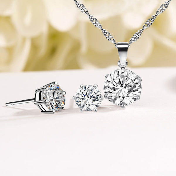 Combination Of European And American Diamond-studded Ladies Jewellery